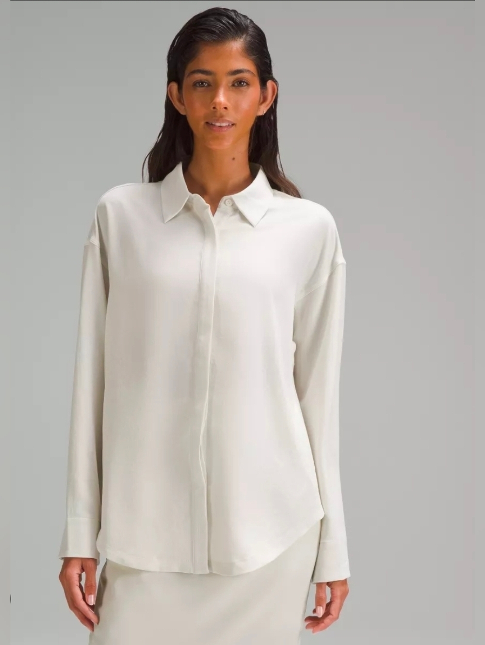 Lululemon Long Button-Front Shirt Sz 8